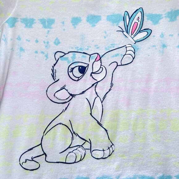 Disney Baby Girls Tee Shirt | 18 Months | Lion King Nala Graphic | Tie Dye - Picture 3 of 4